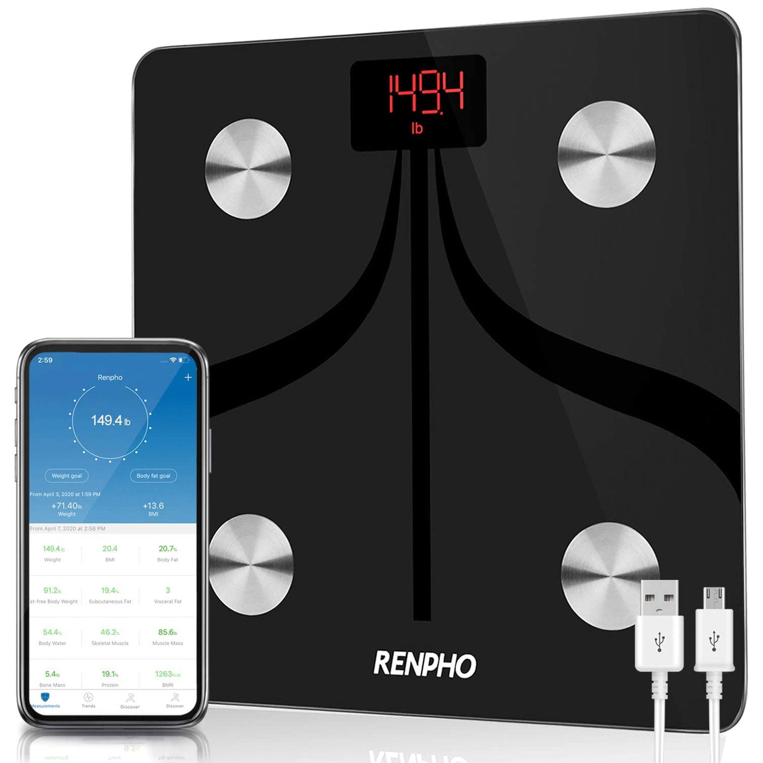 Renpho Smart Body Fat Scale - Basic